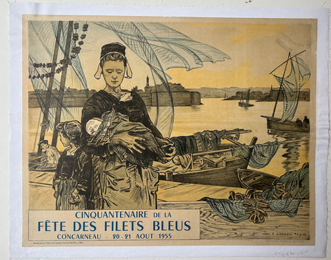 Link to Cinquantenaire de la Fête des Filets Bleus PosterFrance, 1955 Product