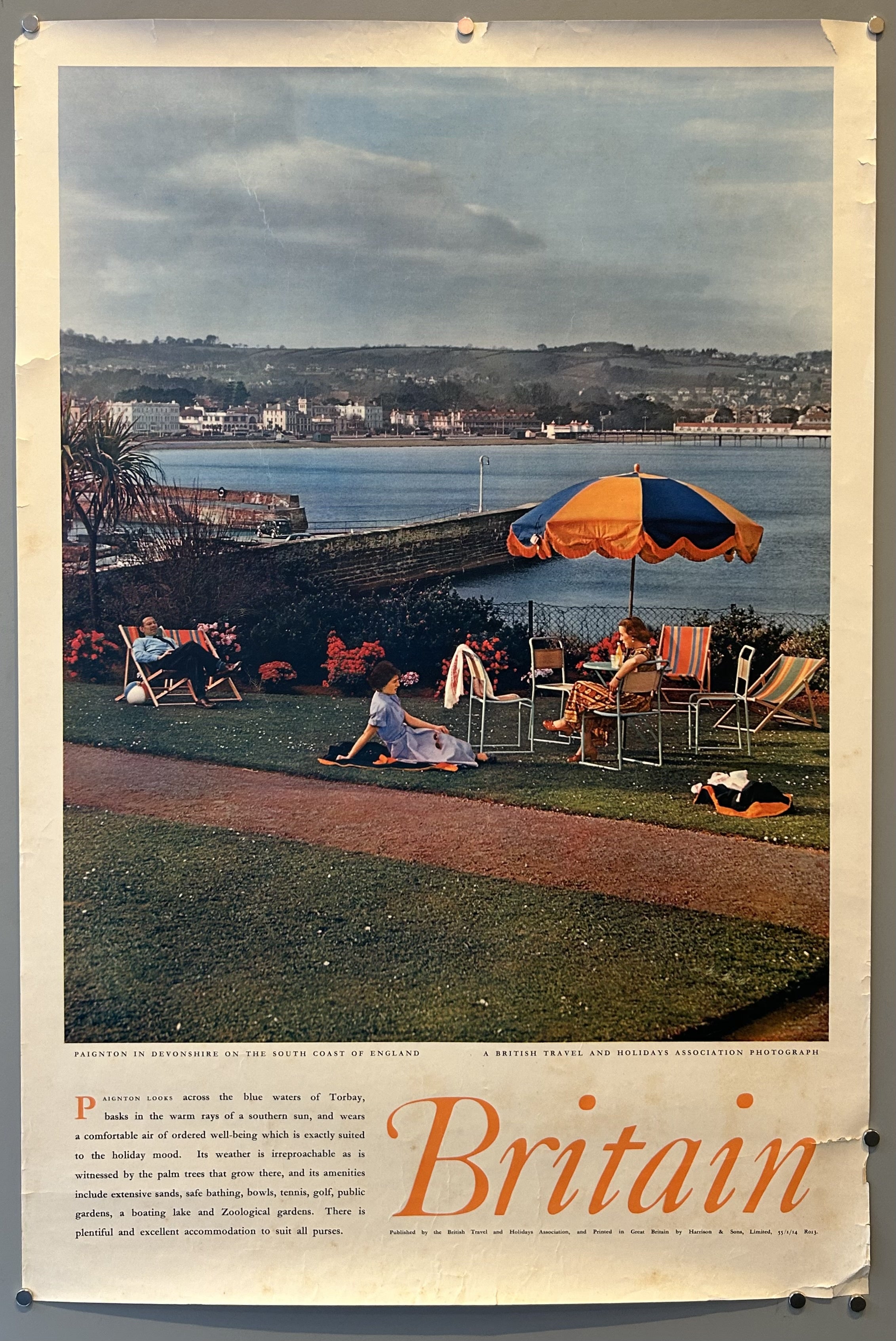 Paignton in Devonshire on the South Coast of England Poster