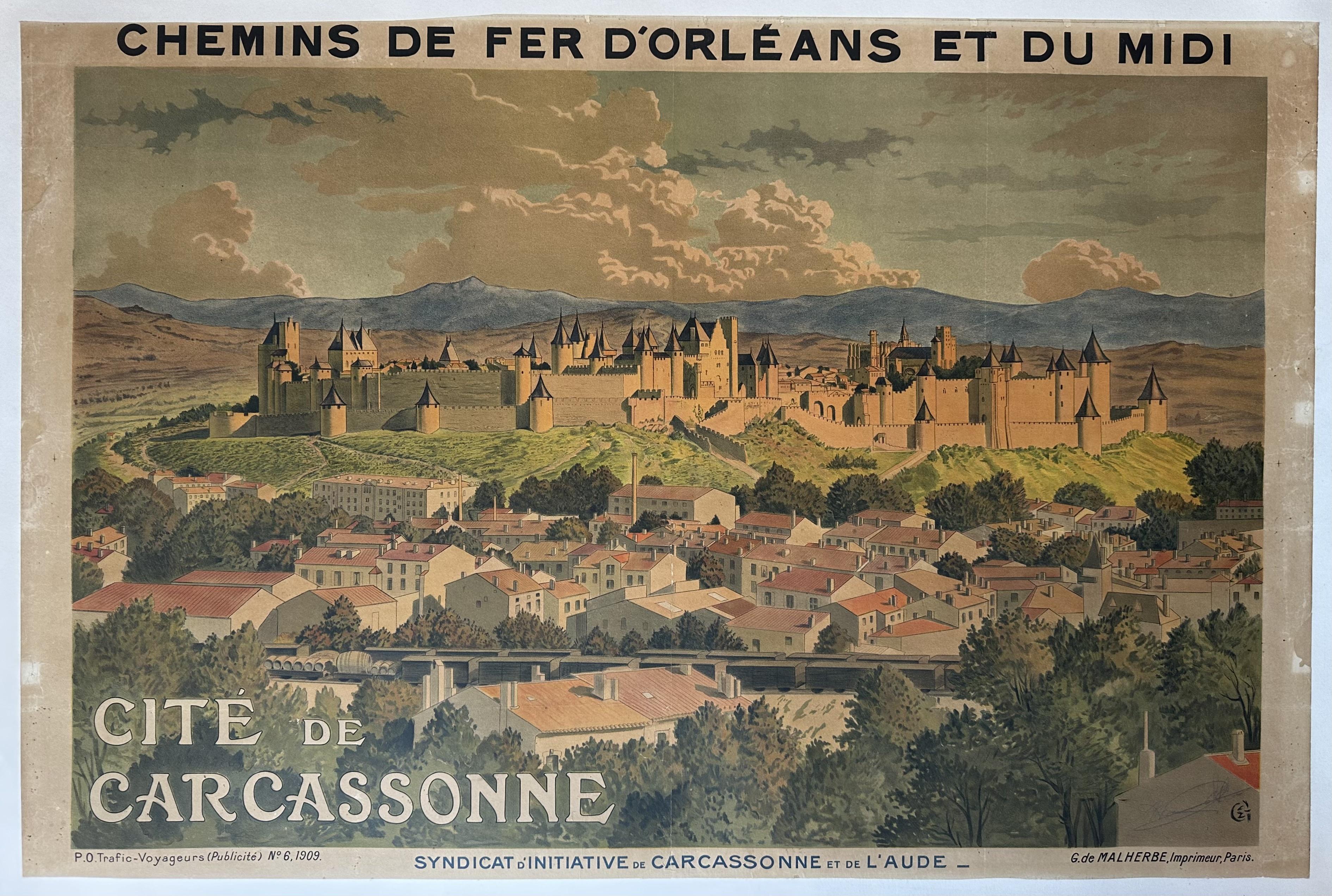 Countryside landscape showing a castle
