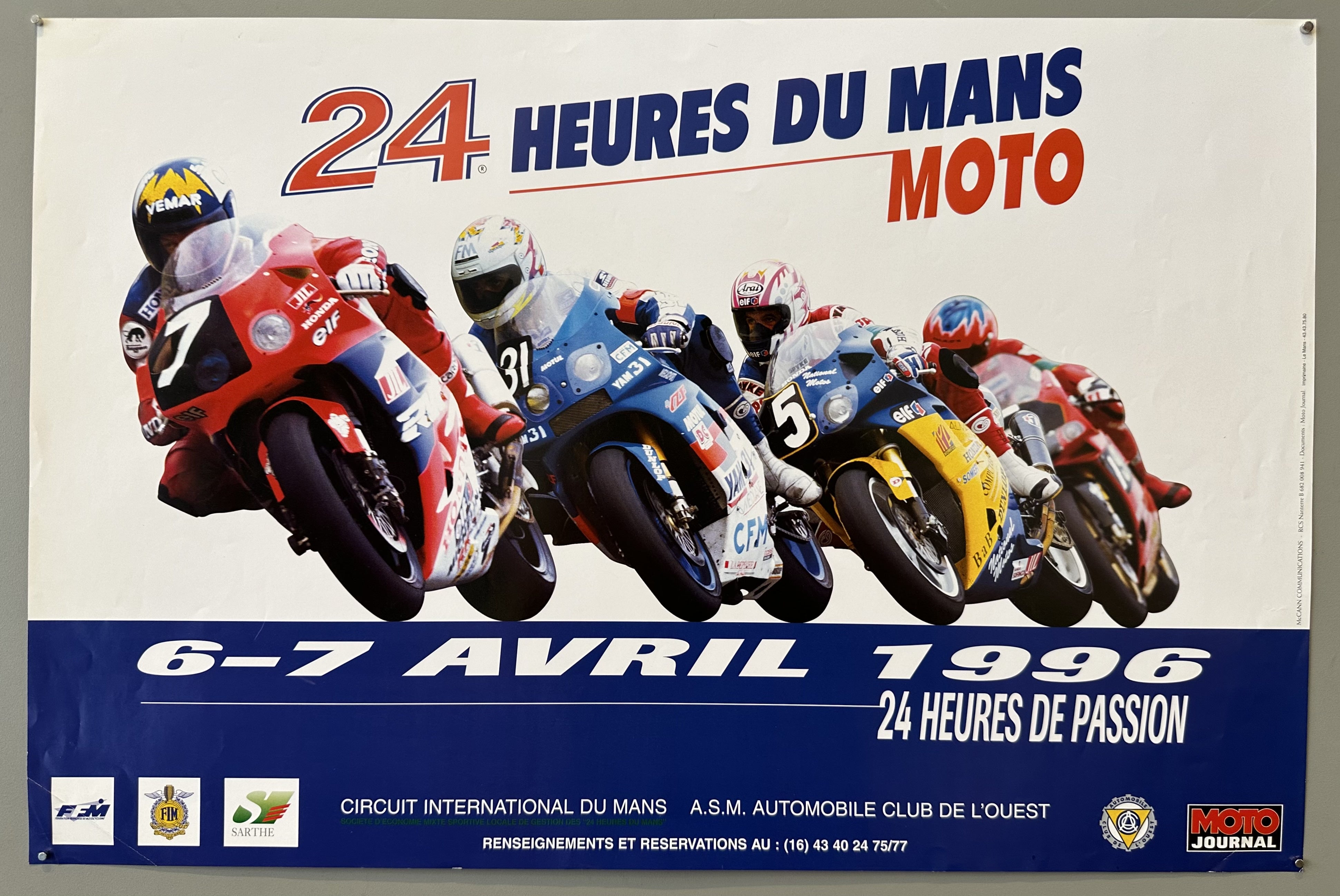 24 Heures du Mans Moto 1996 Poster #2