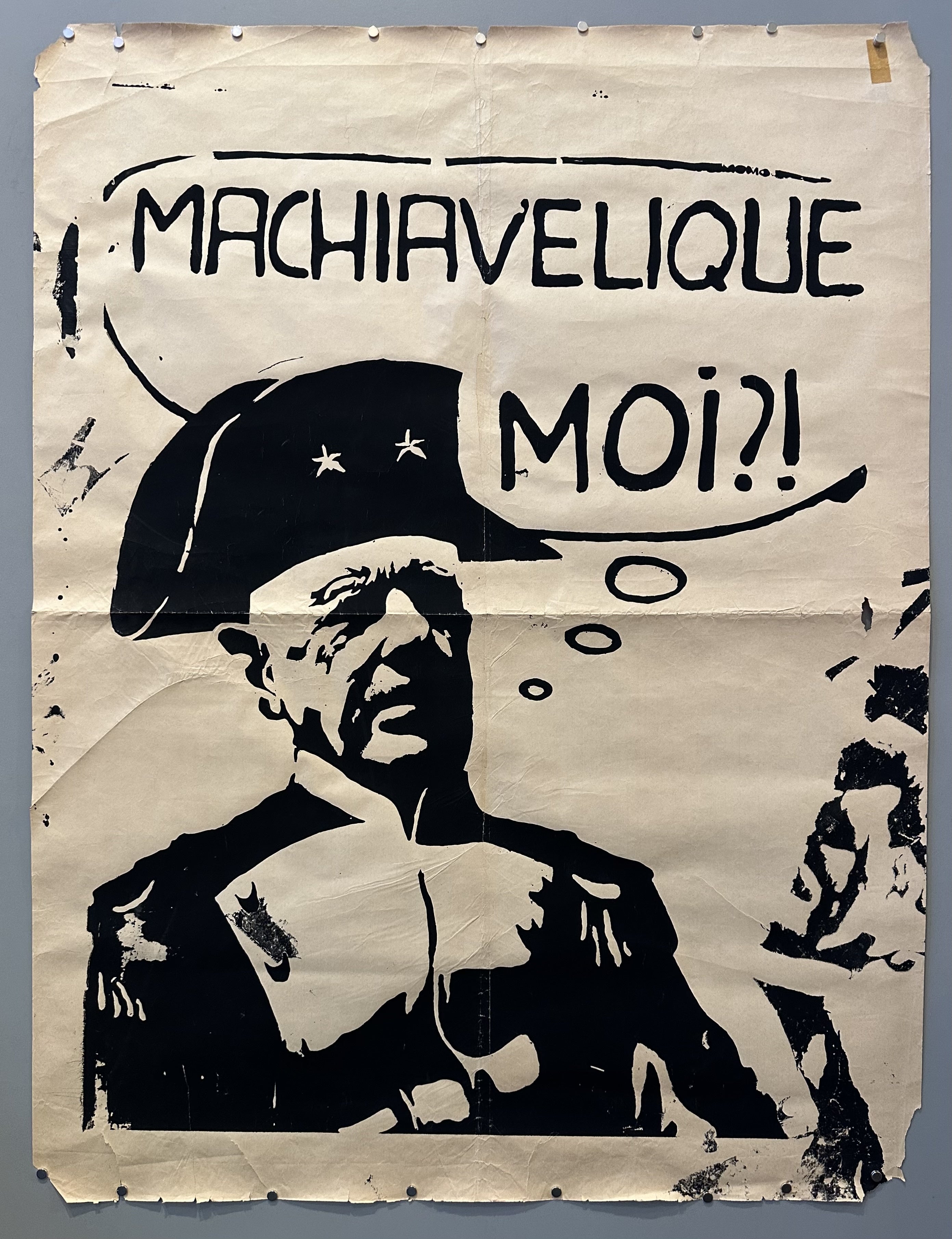 A political poster depicting Charles de Gaulle as Napoleon Bonaparte.