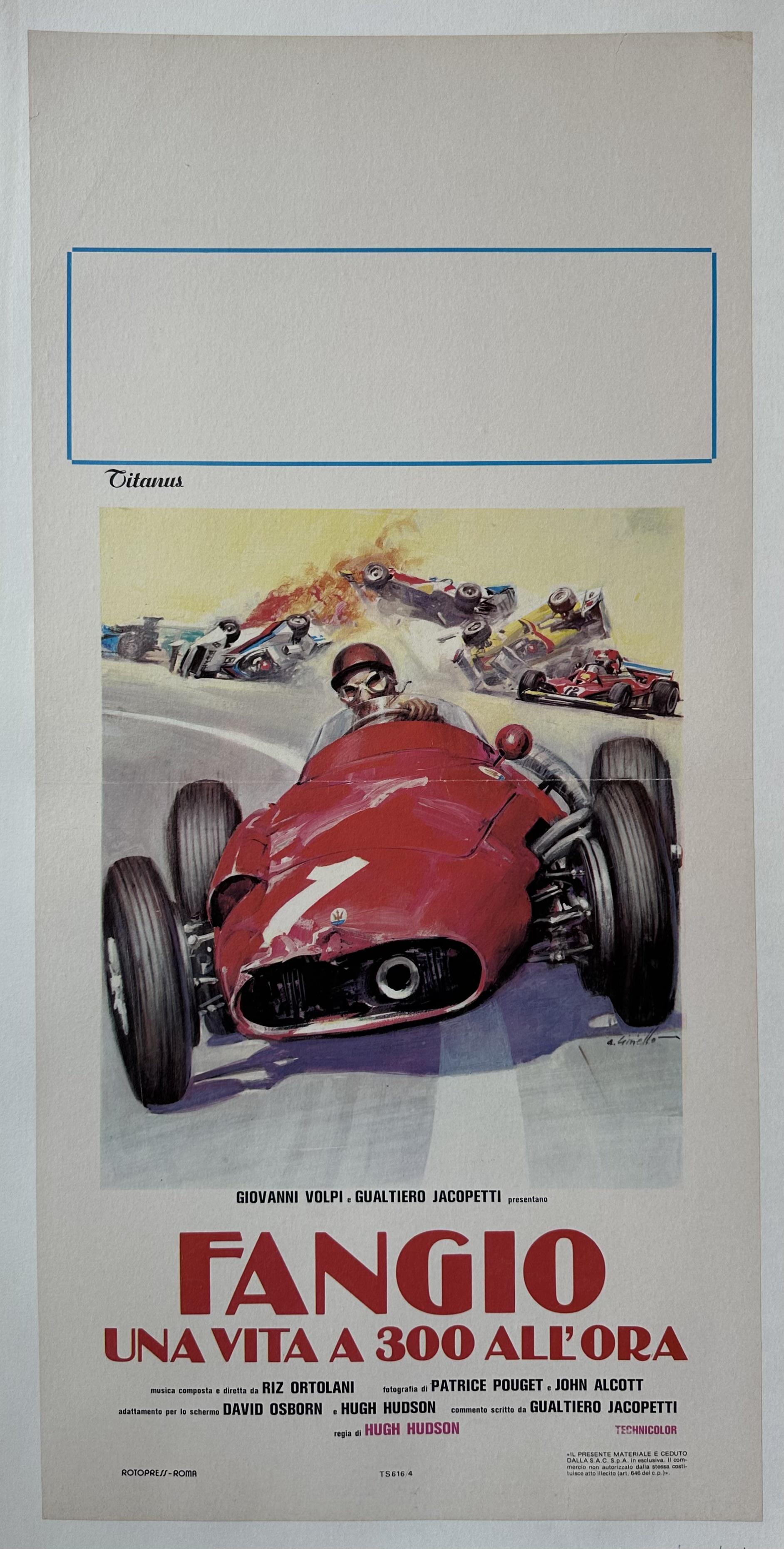 A red racecar with surrounding text.