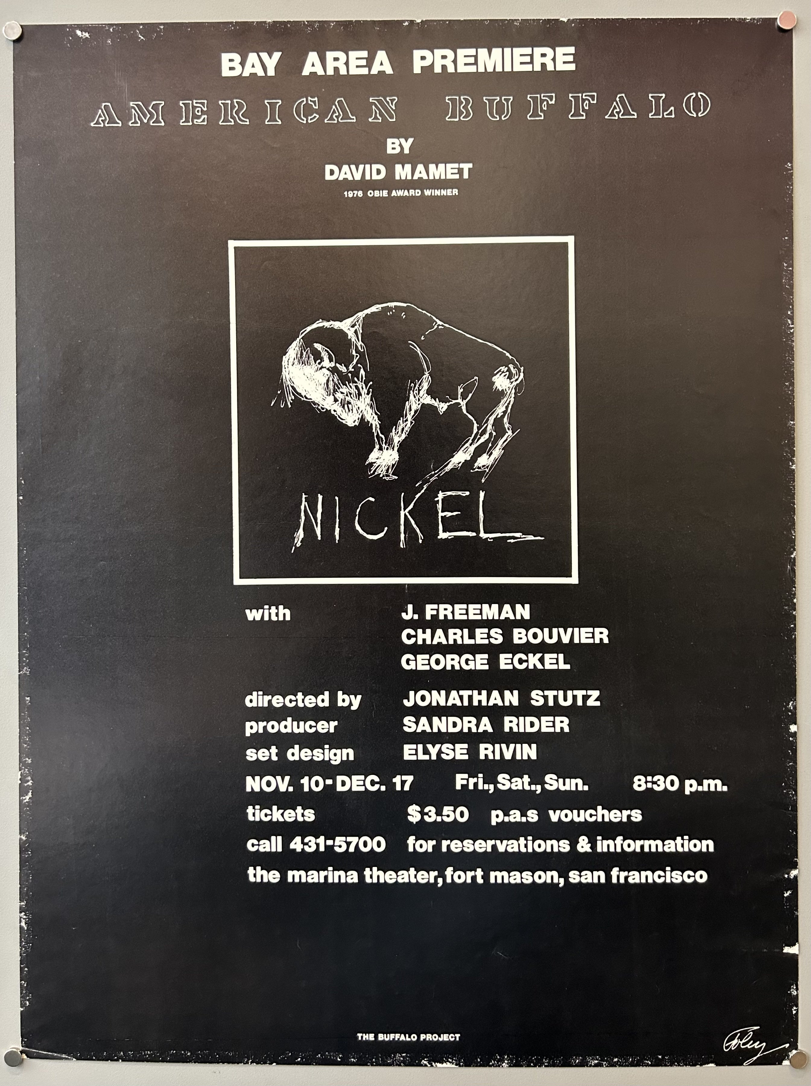 Bay Area Premiere American Buffalo