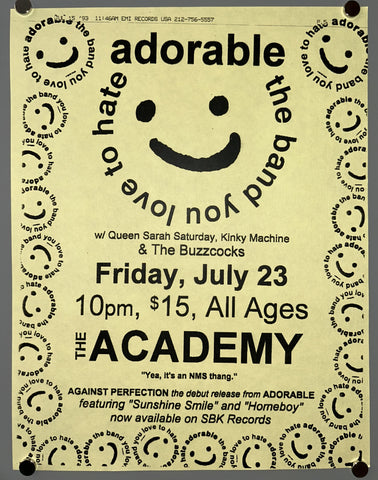 Link to  Adorable: The Band You Love to HateUSA, 1993  Product