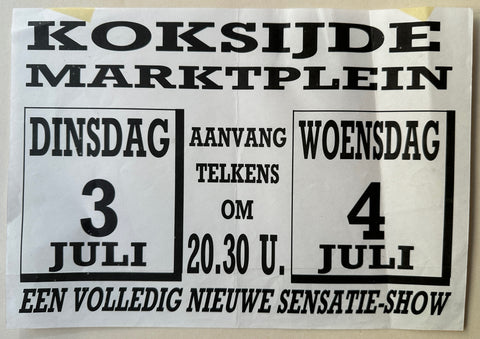 Link to  Koksijde Market Square Show PosterBelgium, c.1955  Product