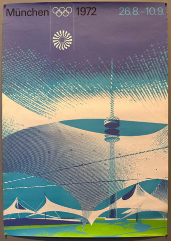 Link to Munich 1972 Olympic Games Olympiastadion PosterGermany, 1972 Product