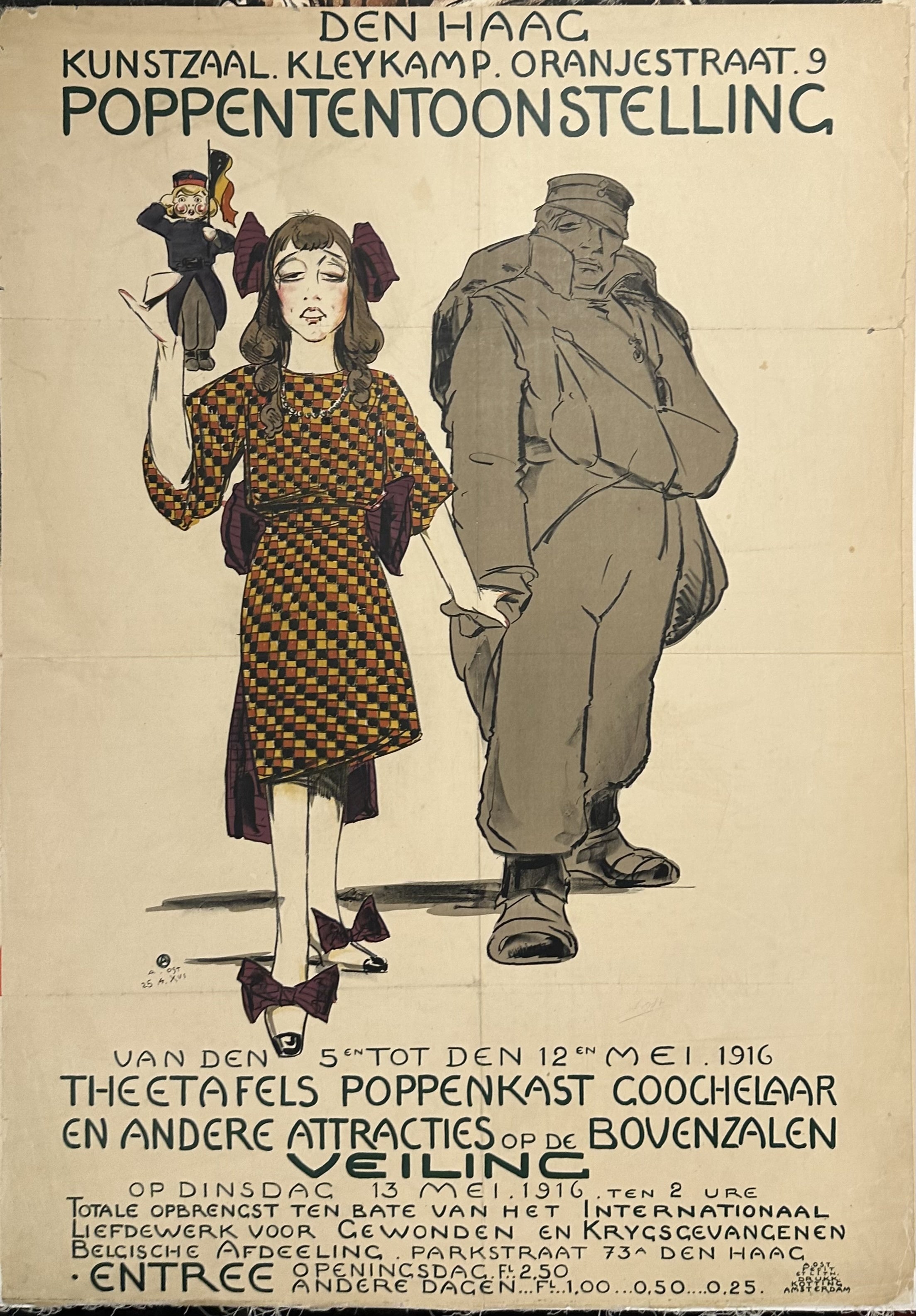 Den Haag Kunstzaal Poppententoonstelling