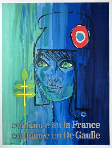 Link to  Confiance en la France, Confiance en De Gaulle PosterFrance, 1965  Product