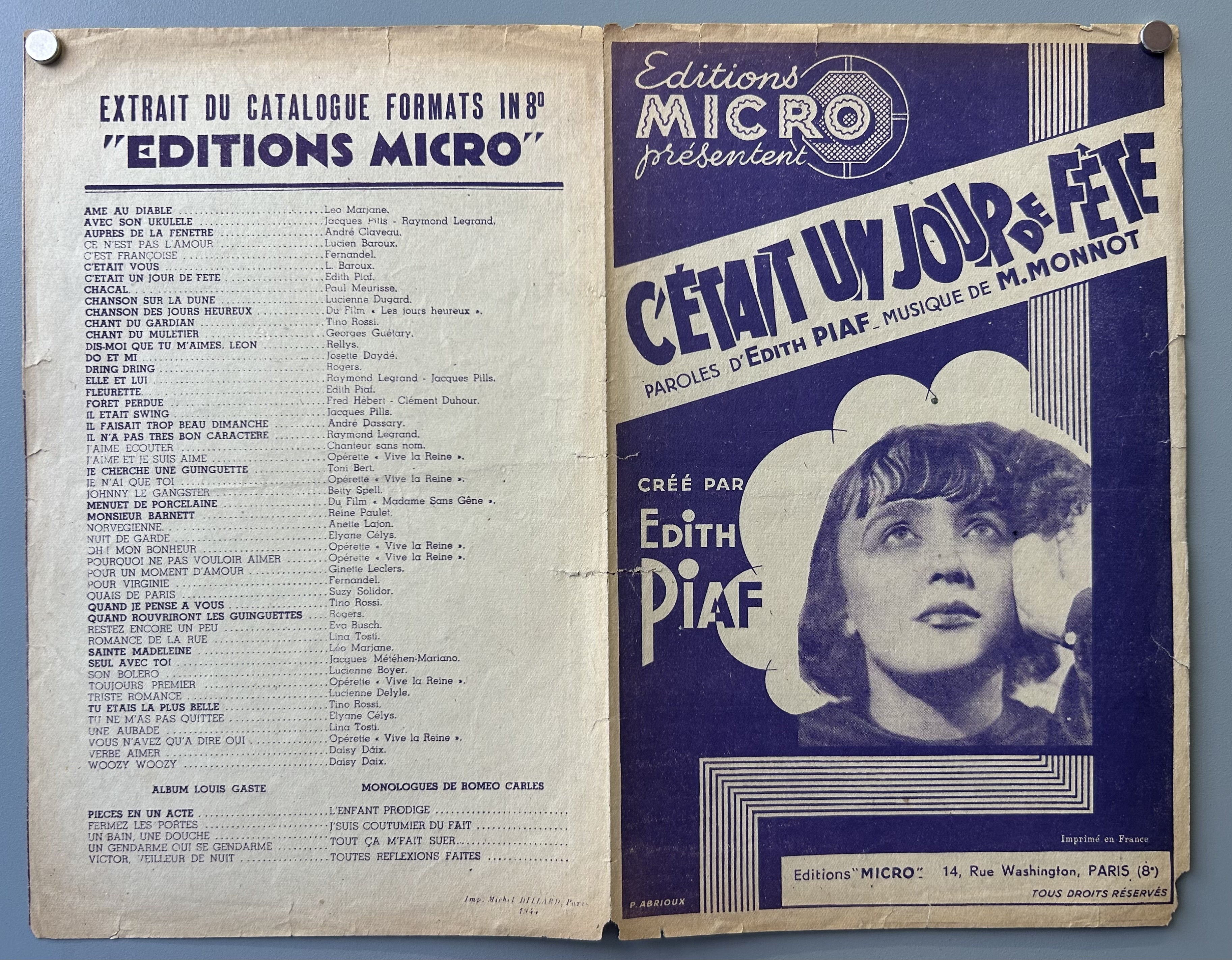 sheet music
