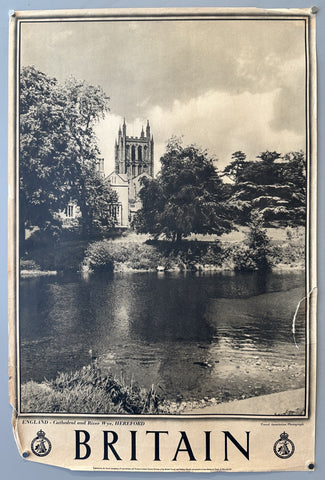 Link to Britain: Cathedral and River Wye HerefordGreat Britain, c. 1950s Product