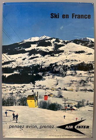 Air Inter Ski en France Poster