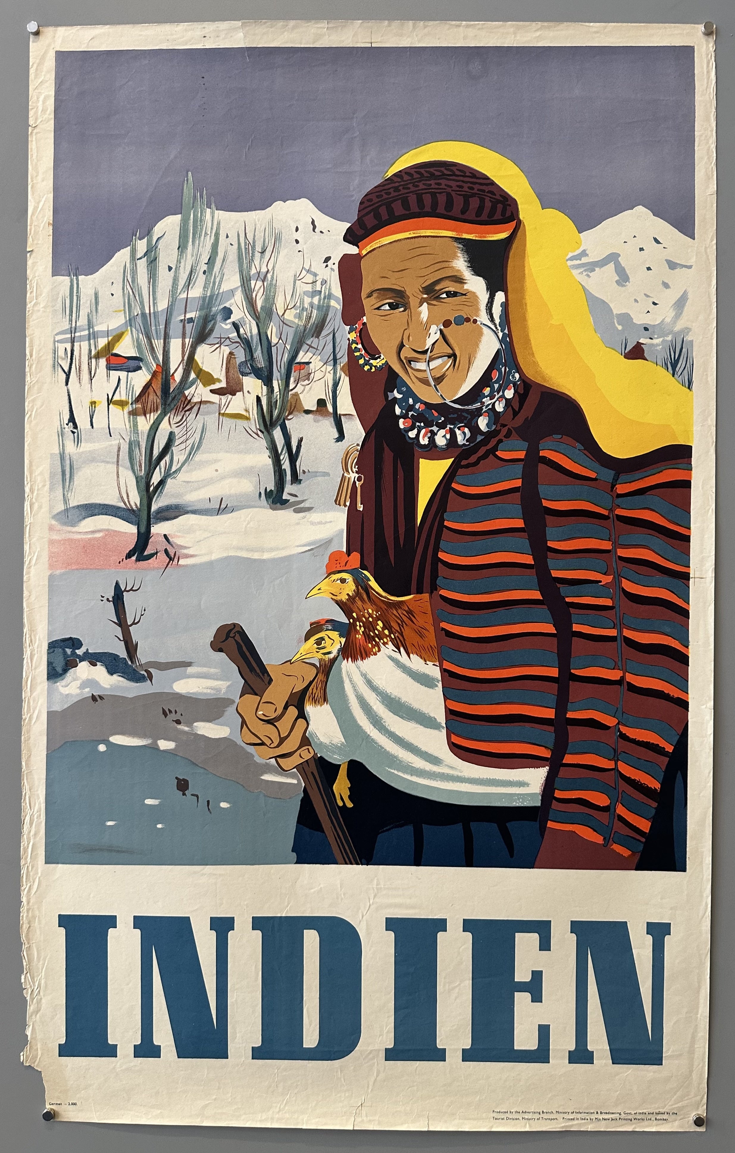 Indien Travel Poster