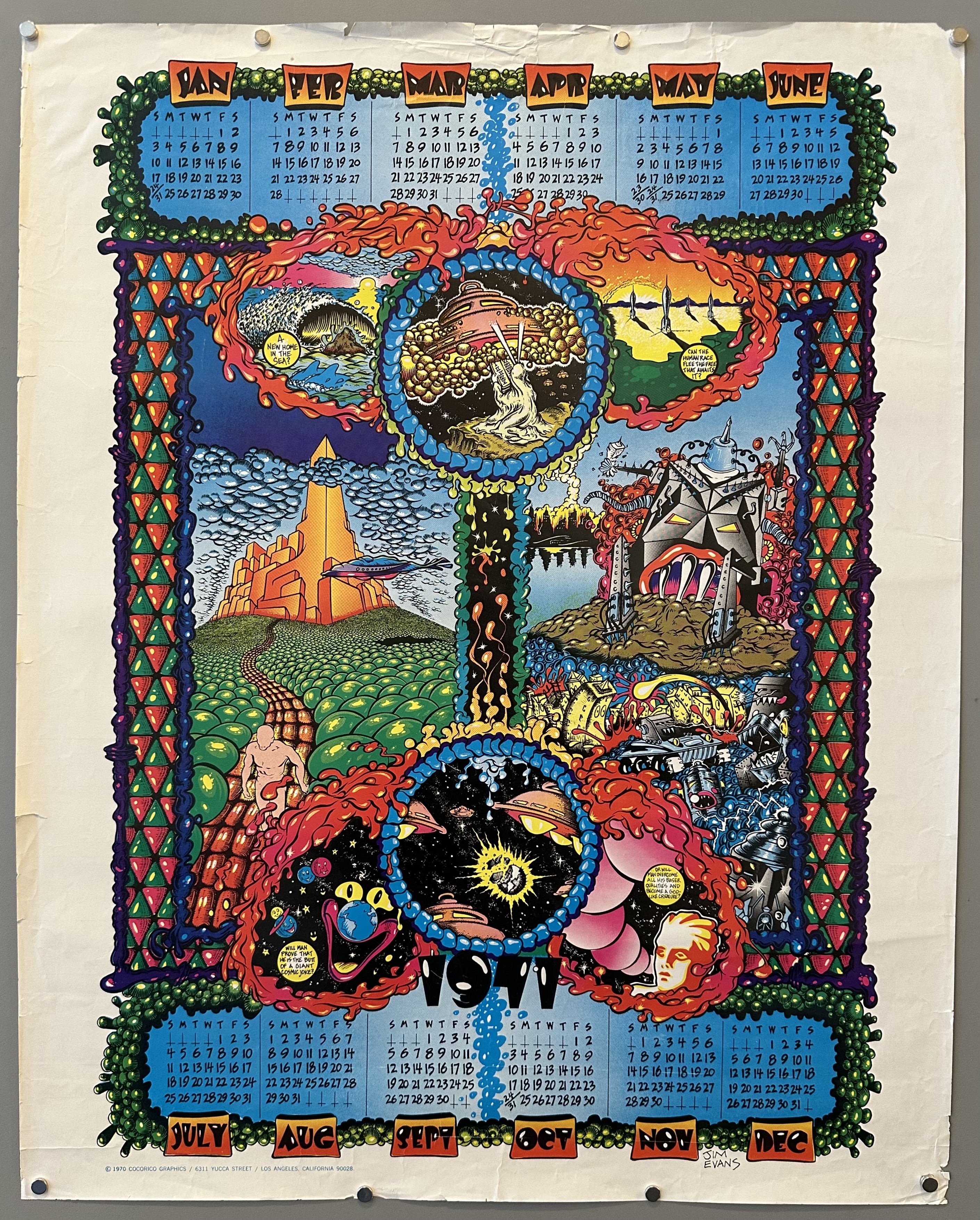 1971 Psychedelic Calendar