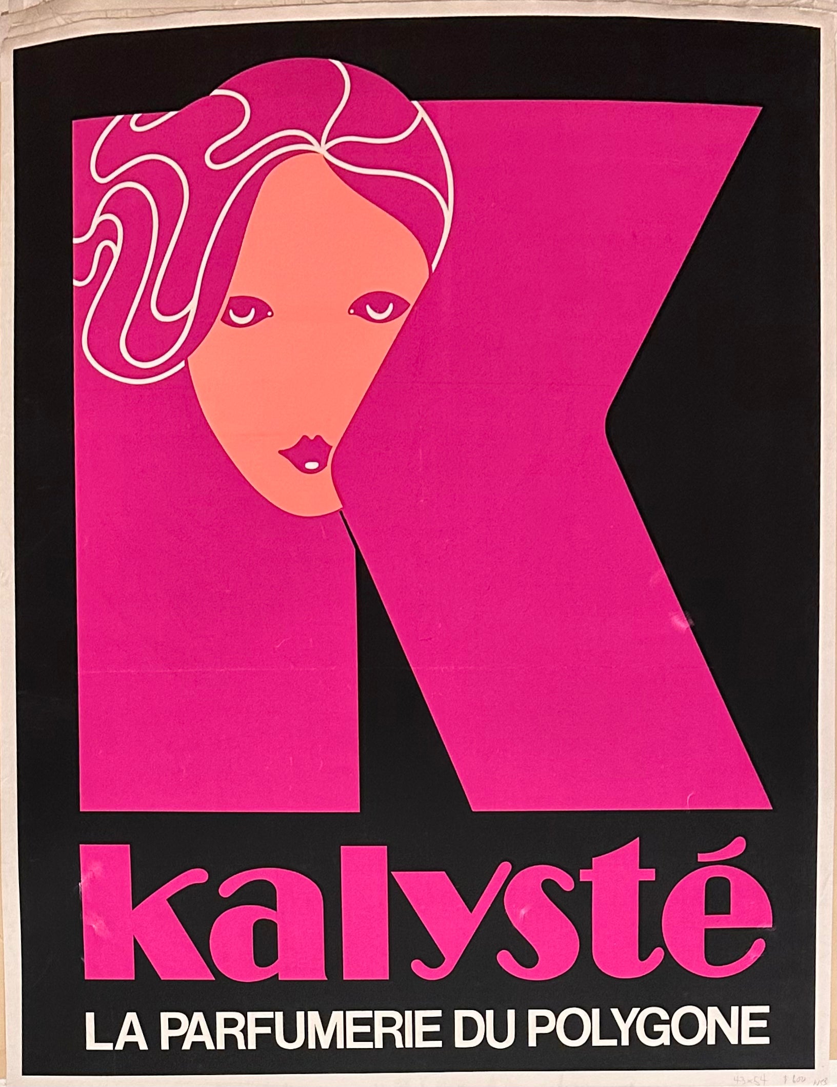 A vintage advertisement for a perfume store called Kalysté.