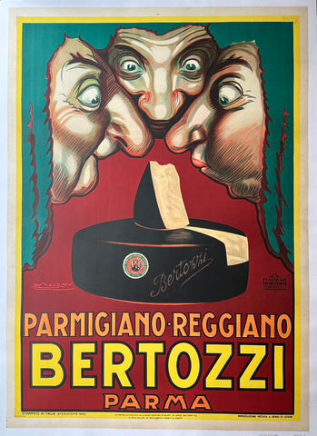 Link to Parmagiano Reggiano Bertozzi PosterLuciano Achille Mauzan Product