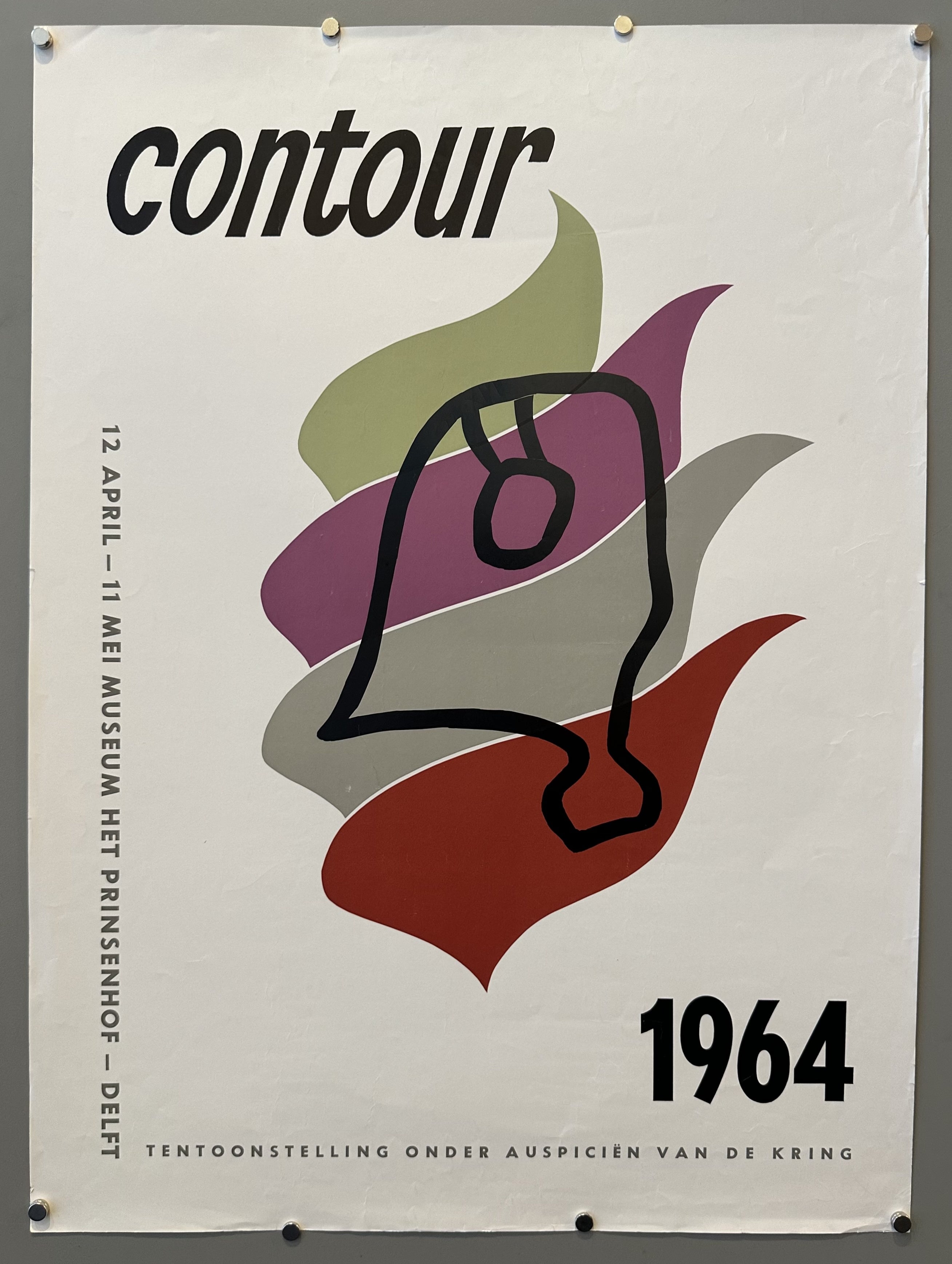 The exhibition was held "onder auspiciën van De Kring," meaning "under the auspices of The Circle".