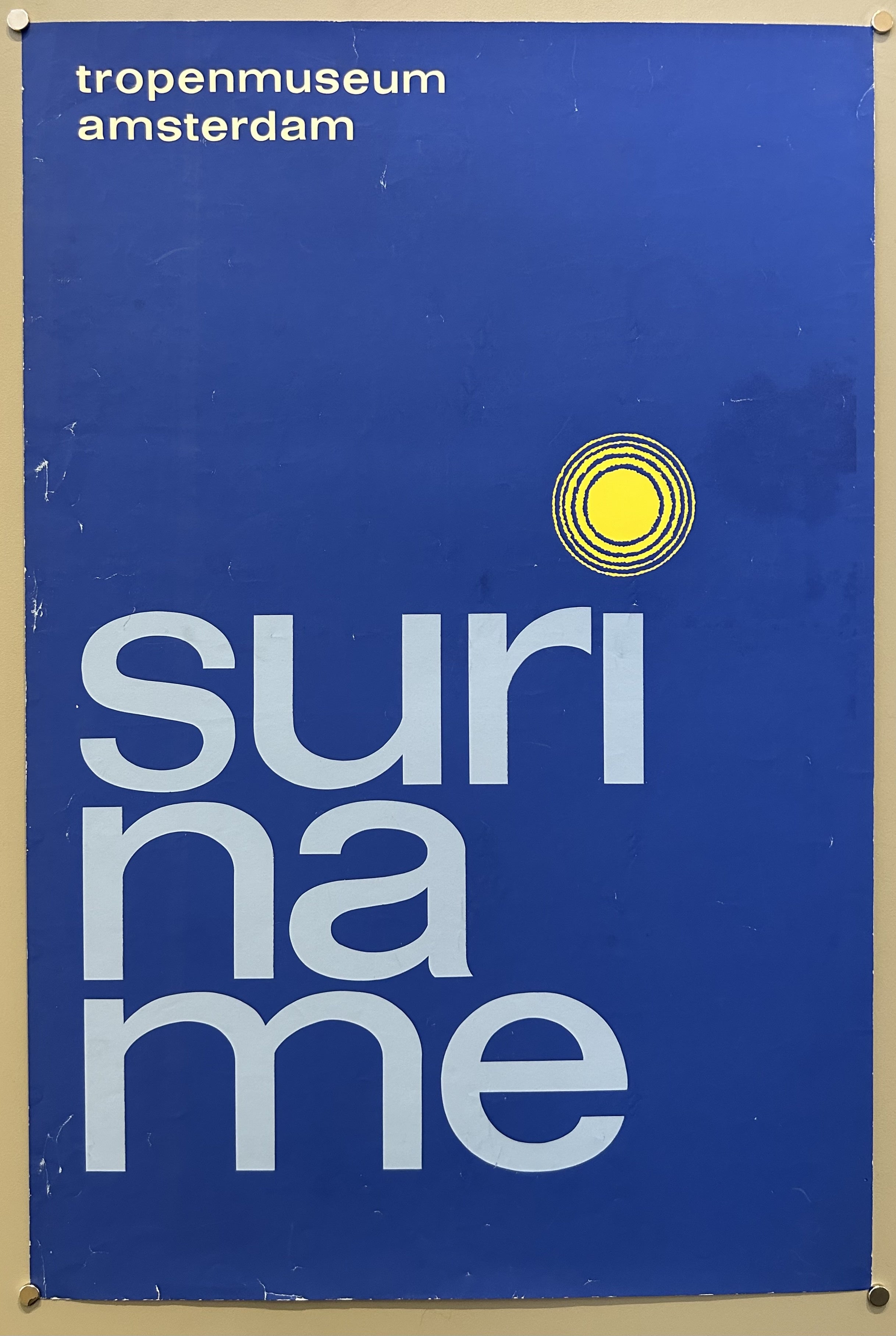 Suriname Tropenmuseum Amsterdam Poster