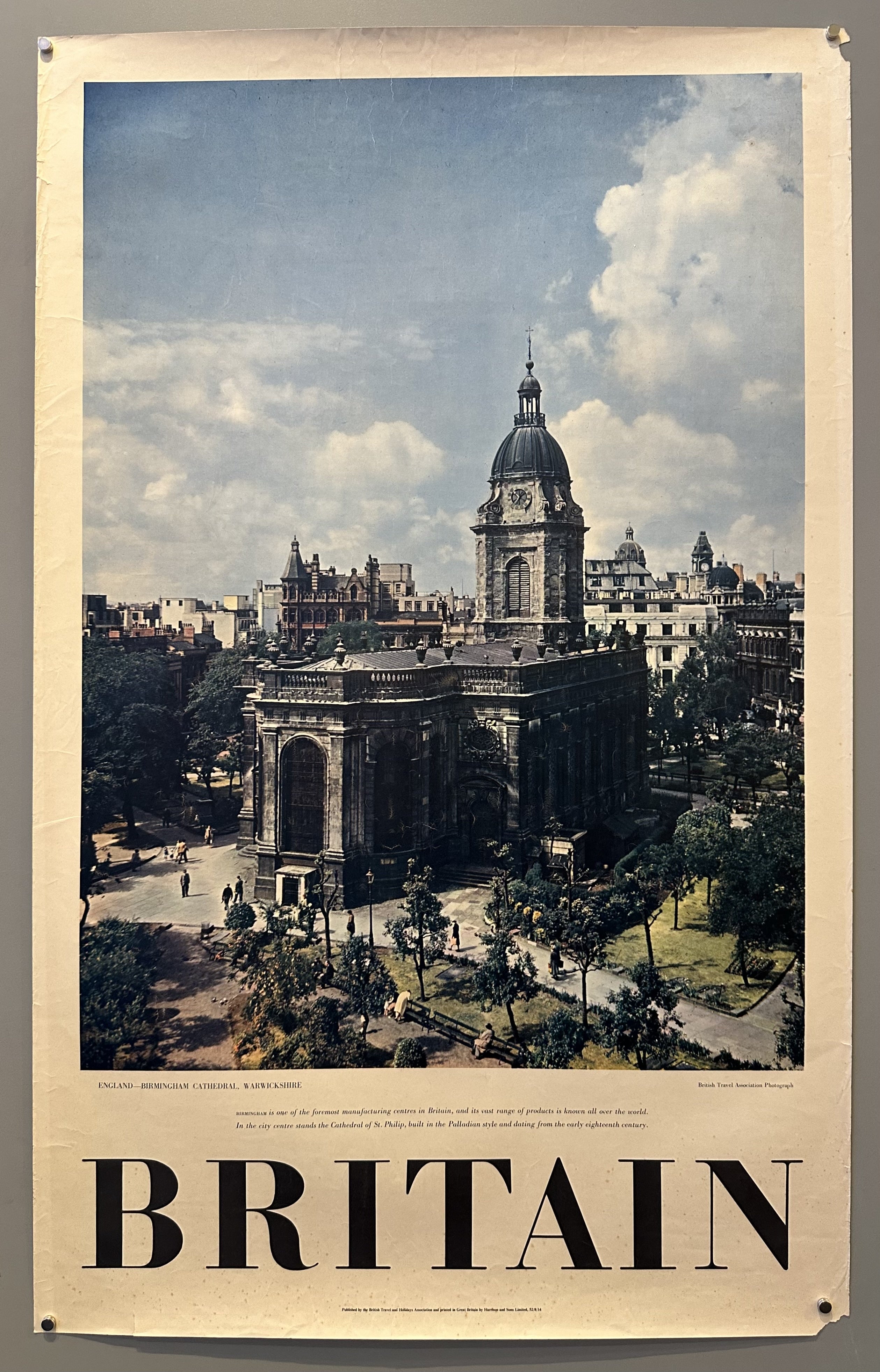 Birmingham Cathedral, Warwickshire Britain Poster