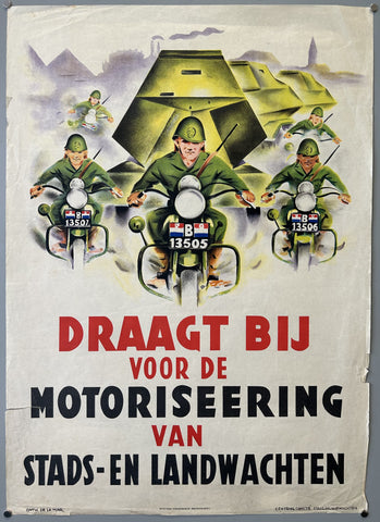 Link to Draagt Bij Voor de Motoriseering Van Stadts-En LandwachtenNetherlands, c. 1945 Product