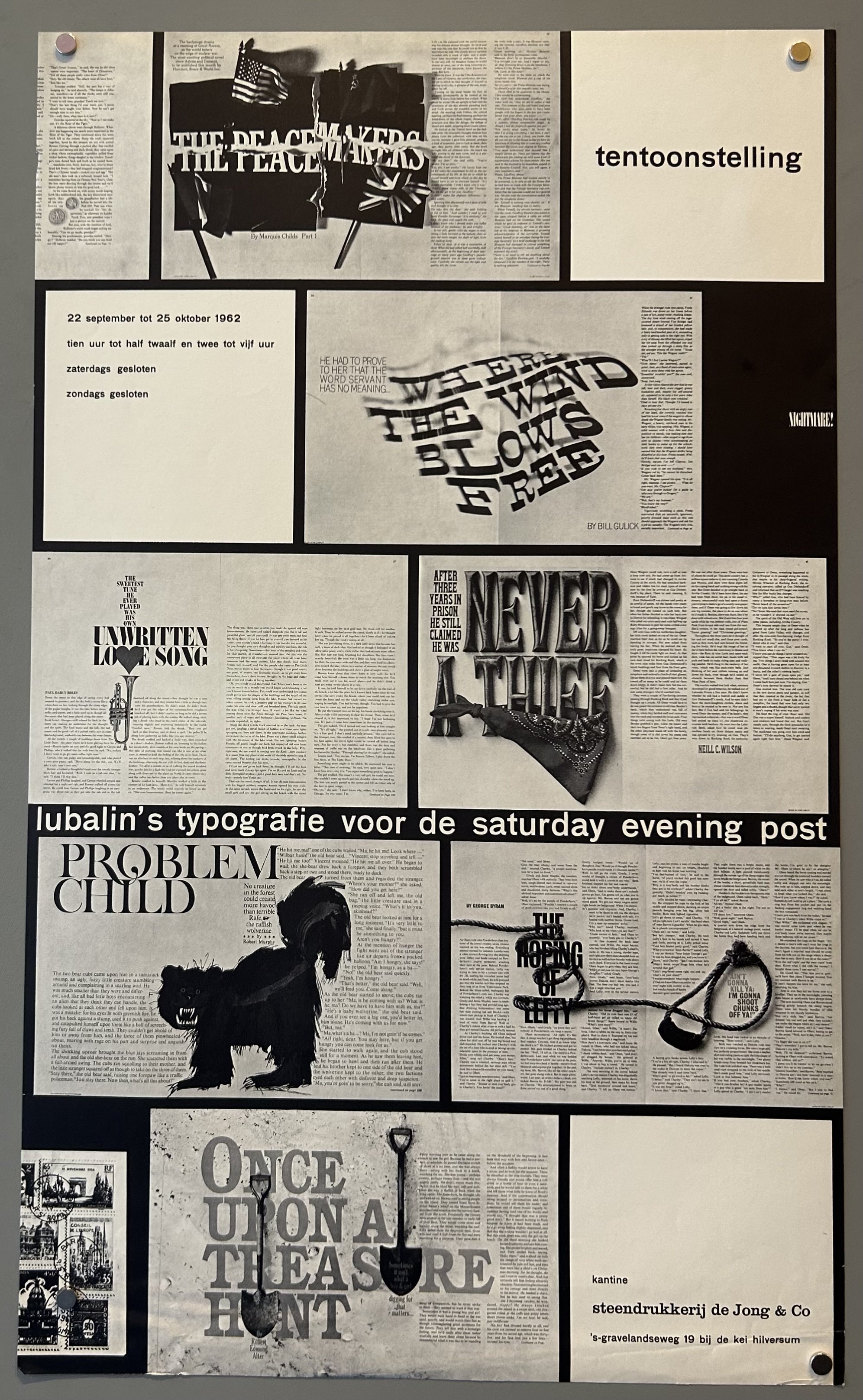 Lubalin's Typografie voor de Saturday Evening Post