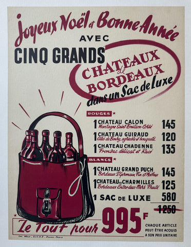 Link to Joyeux Noël et Bonne Année avec Cinq Grands PosterFrance, c. 1950s Product