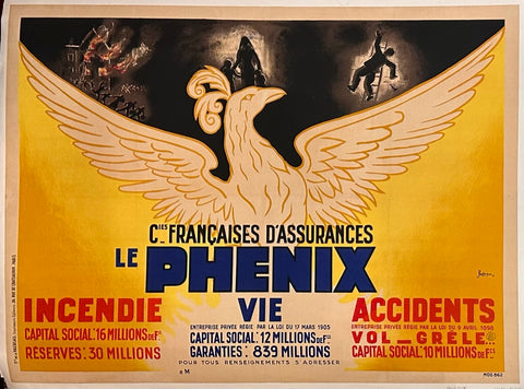 Link to Cies Francaises D'Assurances Le Phenix VieFrench - c. 1935 Product