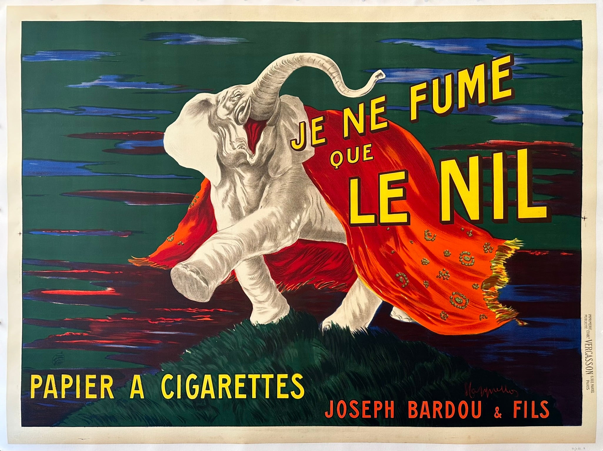 Je Ne Fume Que Le Nil Cappiello Poster