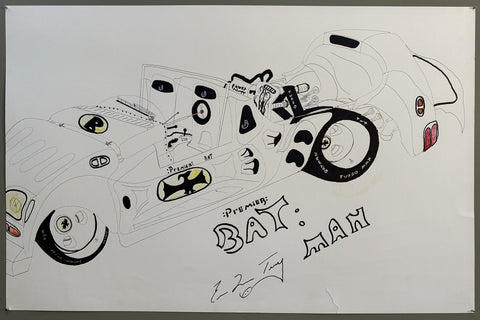 Link to "Premier Bat: Man" Race Car Illustration 2United States, 2020 Product