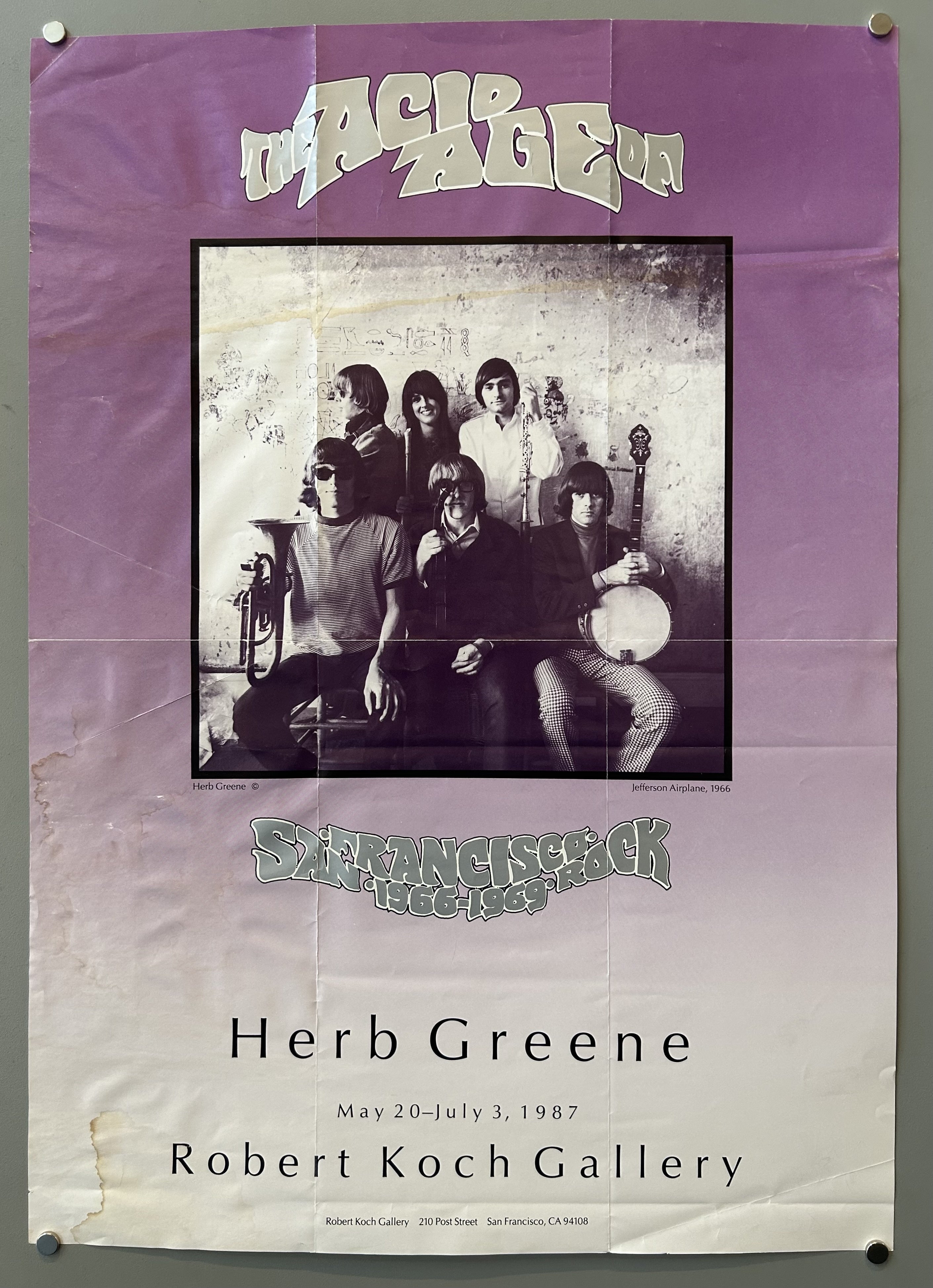 portrait of band against purple background