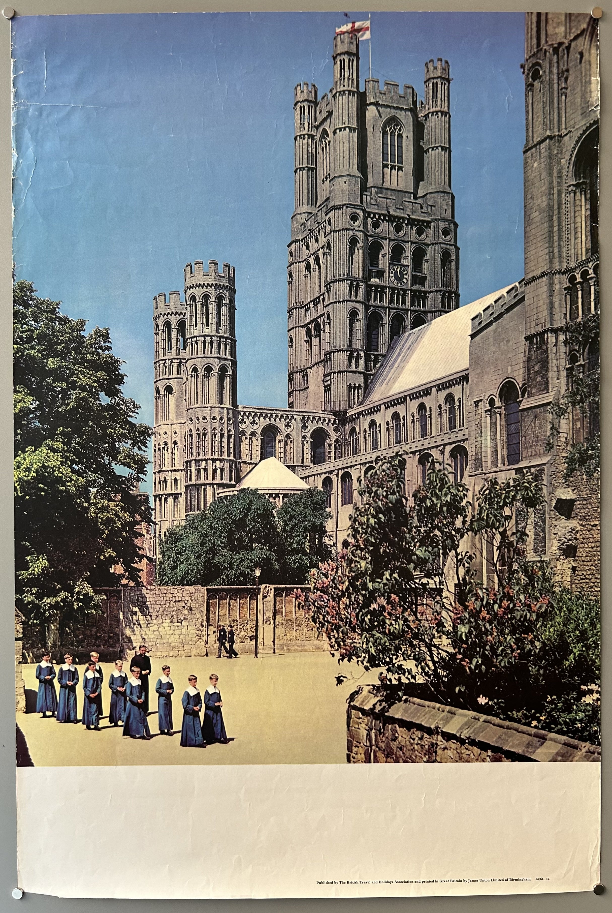 Blank Ely Cathedral Travel Poster