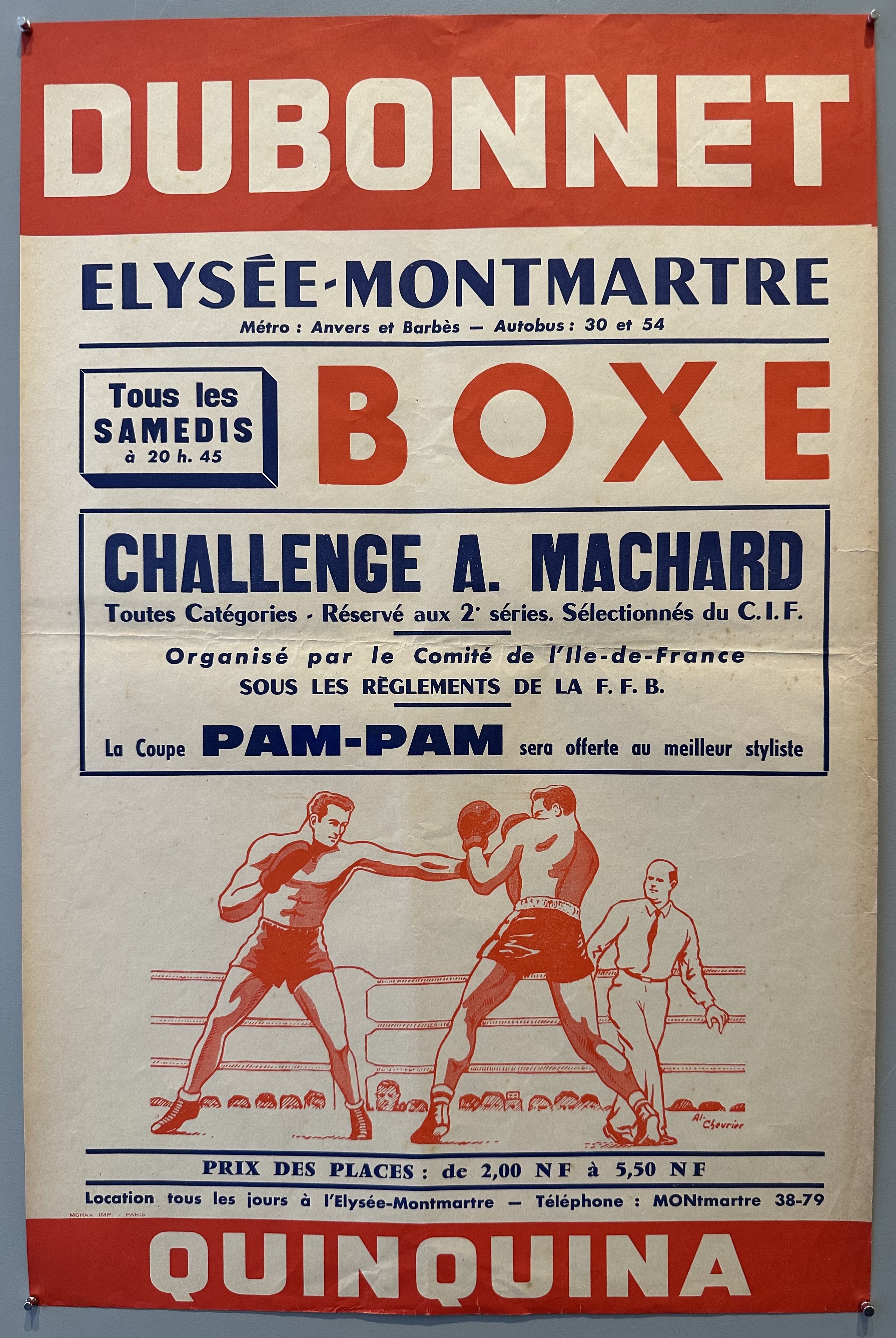 Dubonnet Quinquina Boxe Poster