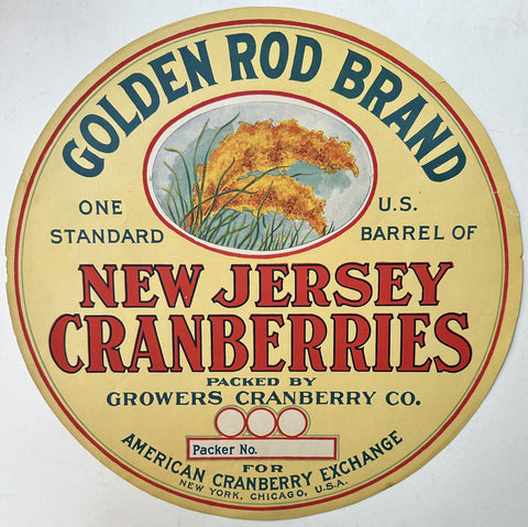 Link to  Golden Rod CranberriesUSA, c. 1930s  Product