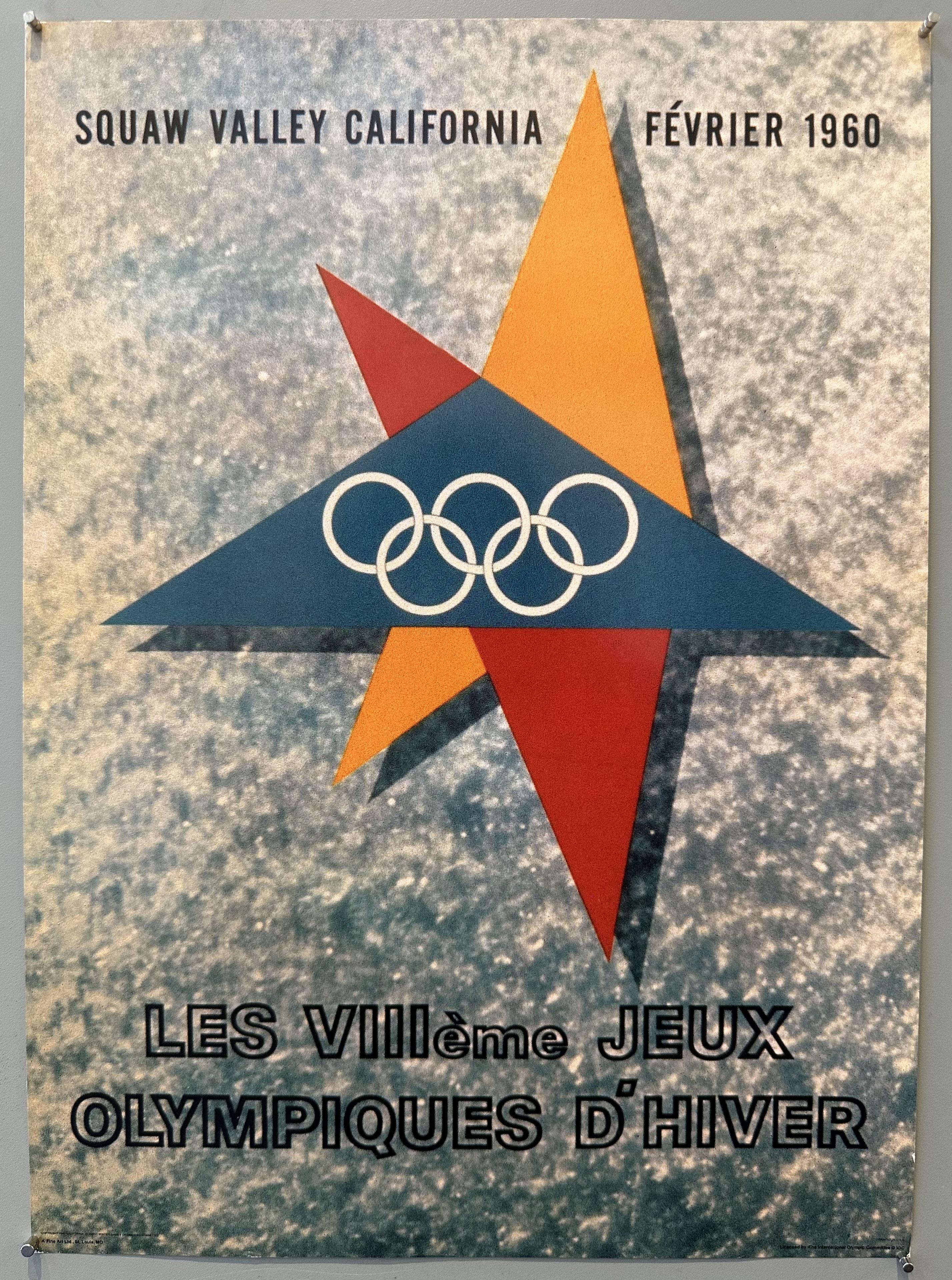Squaw Valley California Olympics Poster