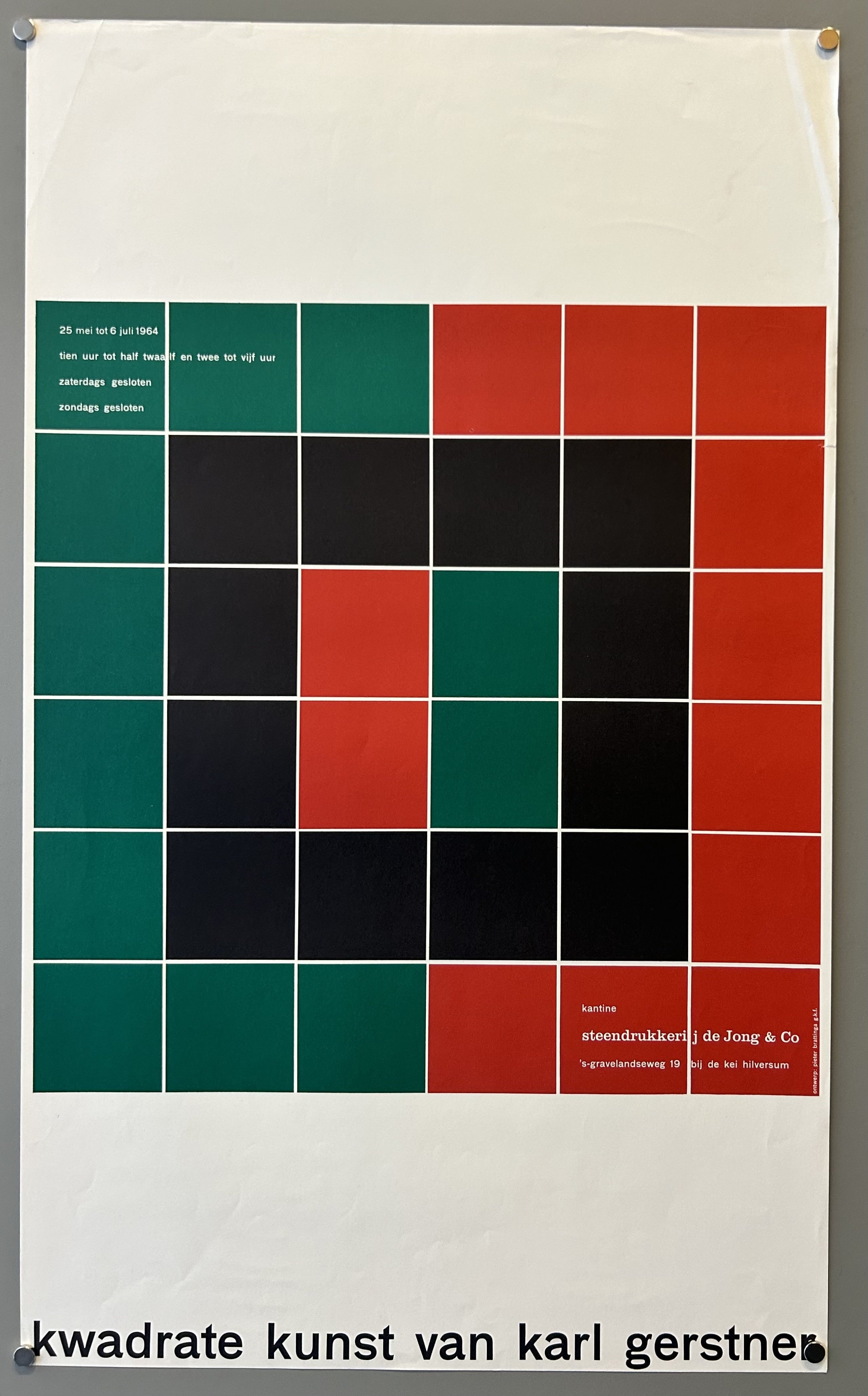 Kwadrate Kunst van Karl Gerstner