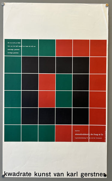 Kwadrate Kunst van Karl Gerstner – Poster Museum