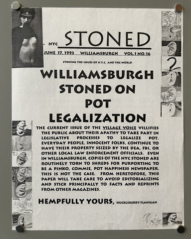 Link to NYC Stoned Williamsburgh / Medical Marijuana and AIDS ResearchUSA, 1993 Product