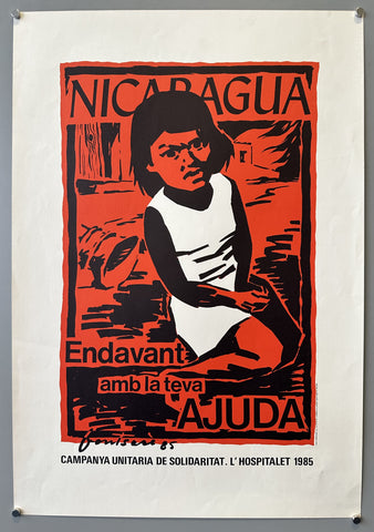 Link to Nicaragua Campanya Unitaria de Solidaritat PosterNicaragua, 1985 Product