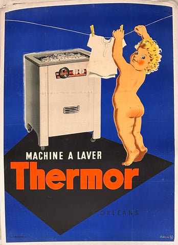Link to  Machine a Laver - Thermor poster ✓Abel 1953  Product