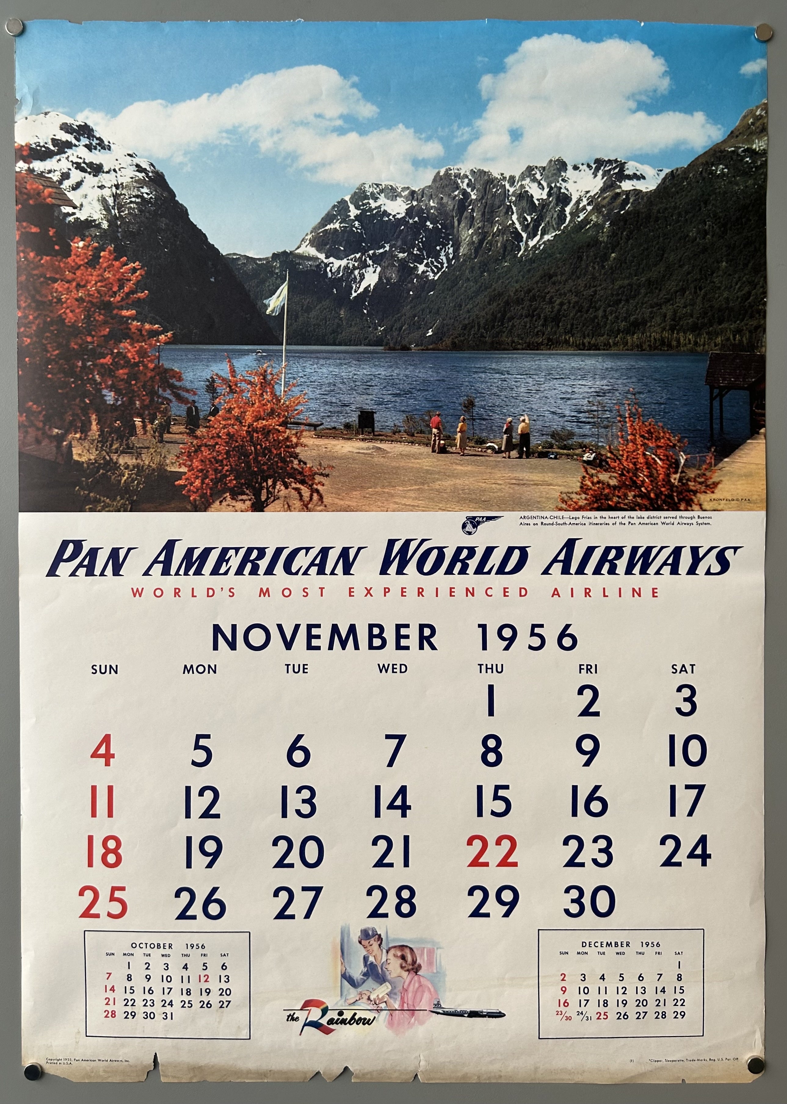Pan American World Airways November 1956