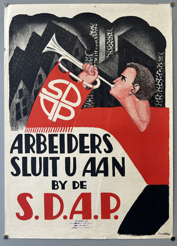 Link to Arbeiders Sluit U AAN by De S.D.A.P.Netherlands, c. 1930s Product