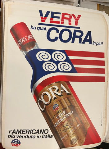 Link to  Cora Americano Aperitivo PosterItaly, 1973  Product
