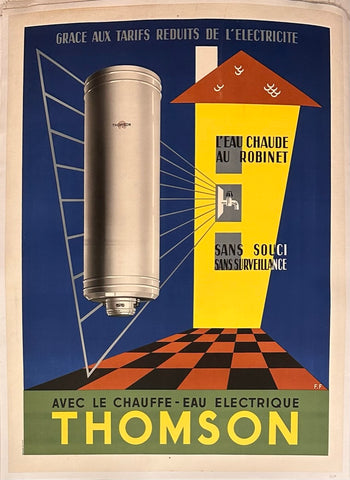 Link to  Avec le chauffe-eau electrique Thomson ✓c.1950  Product