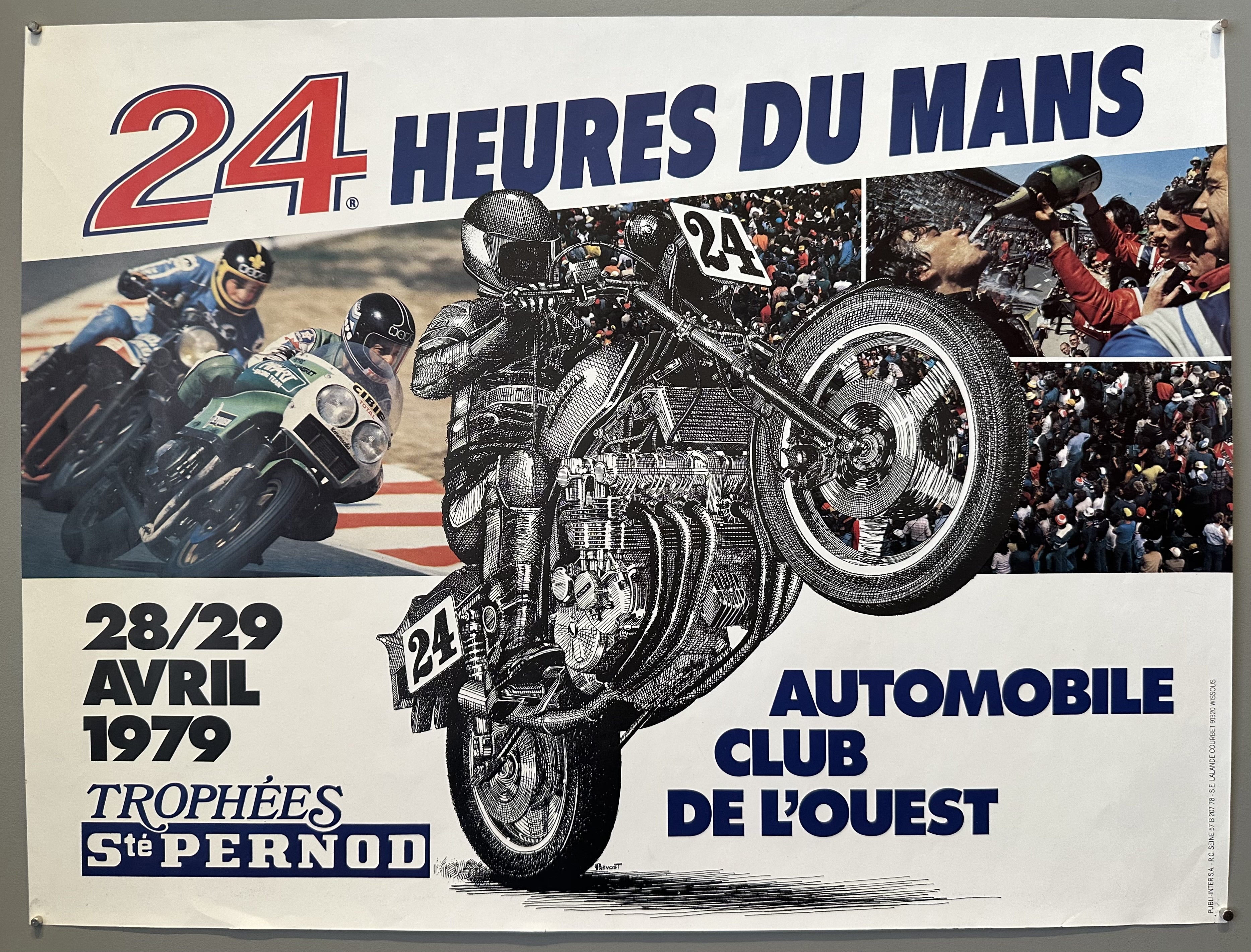 24 Heures du Mans Moto 1979 Poster