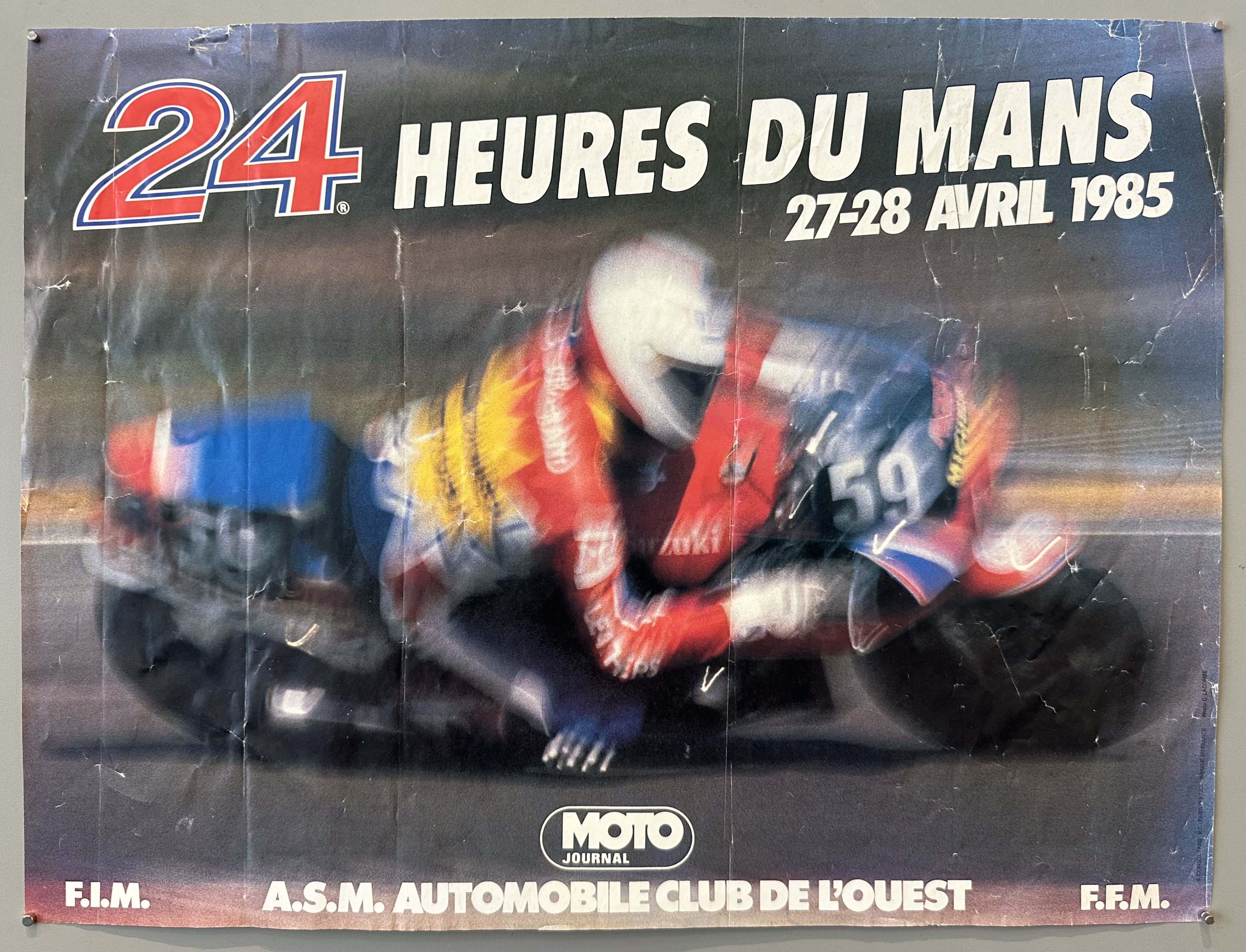 24 Heures du Mans Moto 1985 Poster