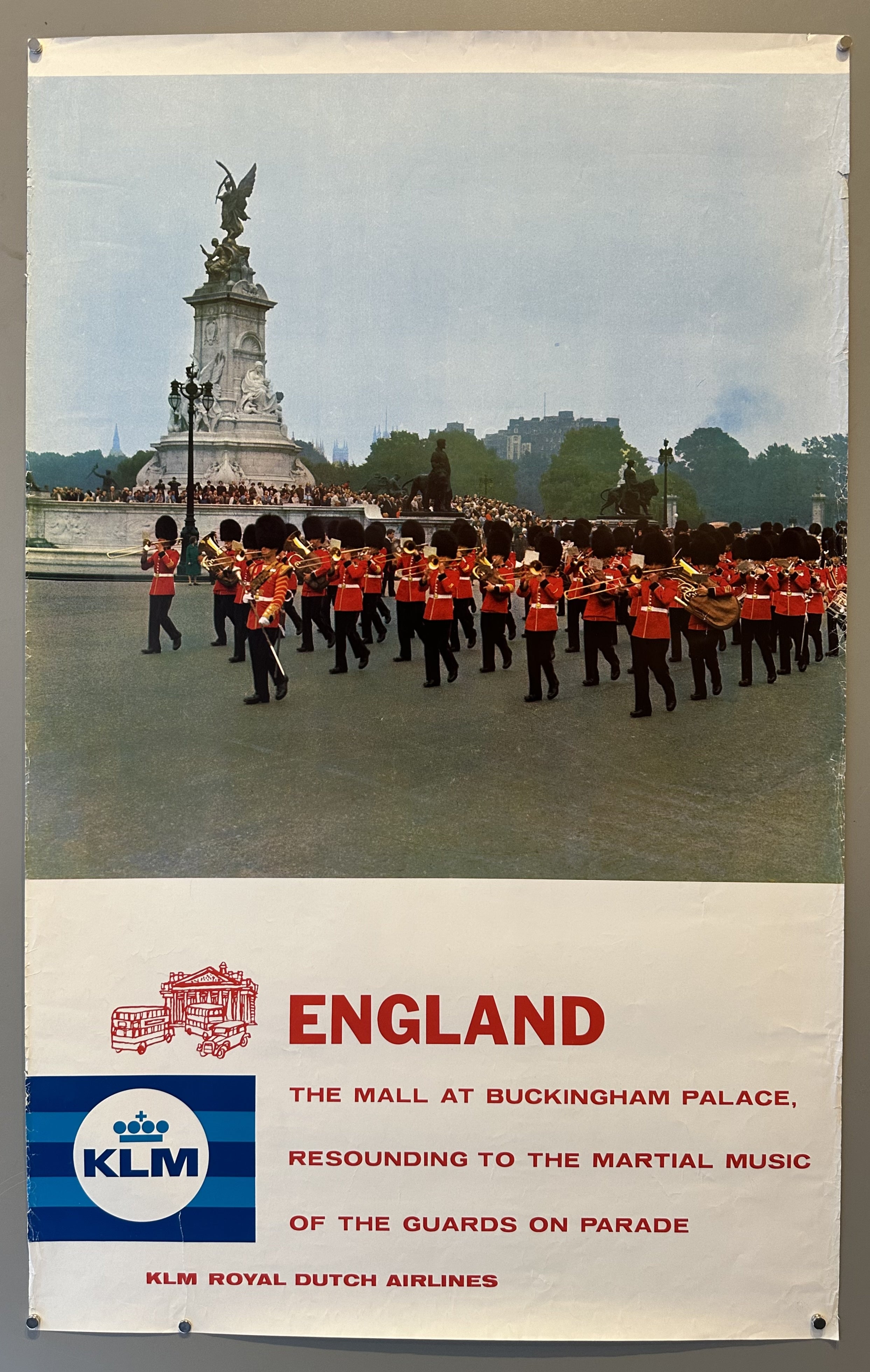 KLM The Mall at Buckingham Palace Poster