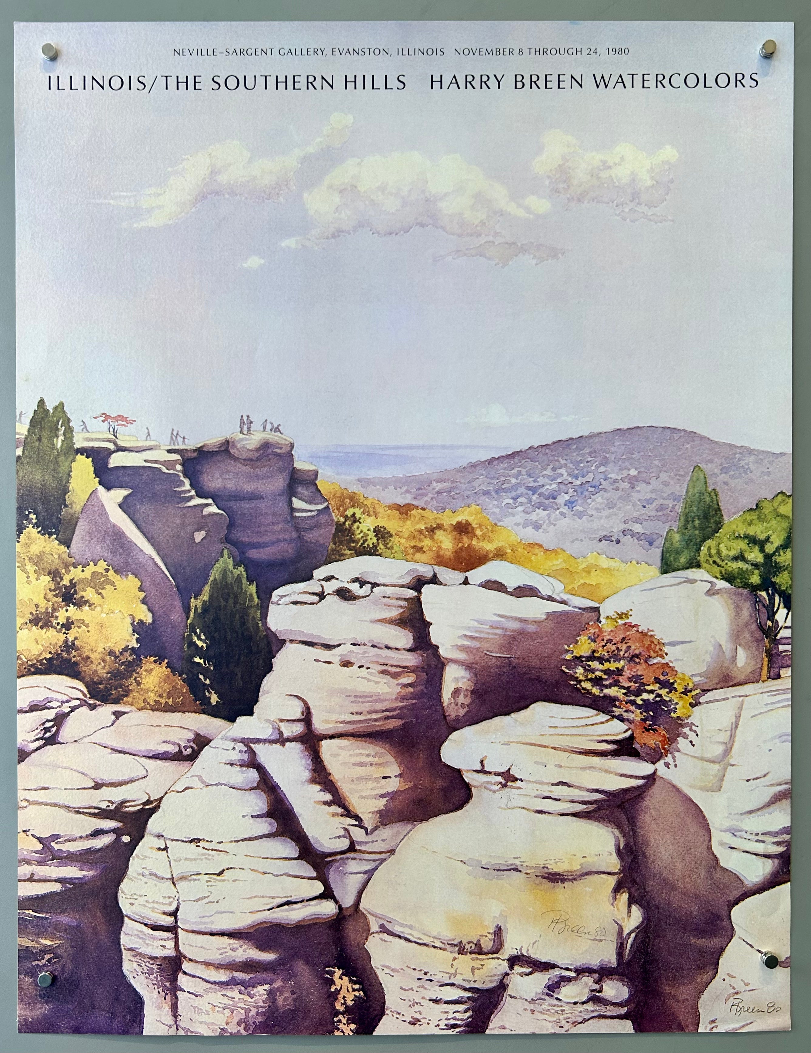 Illinois/The Southern Hills Harry Breen Watercolors