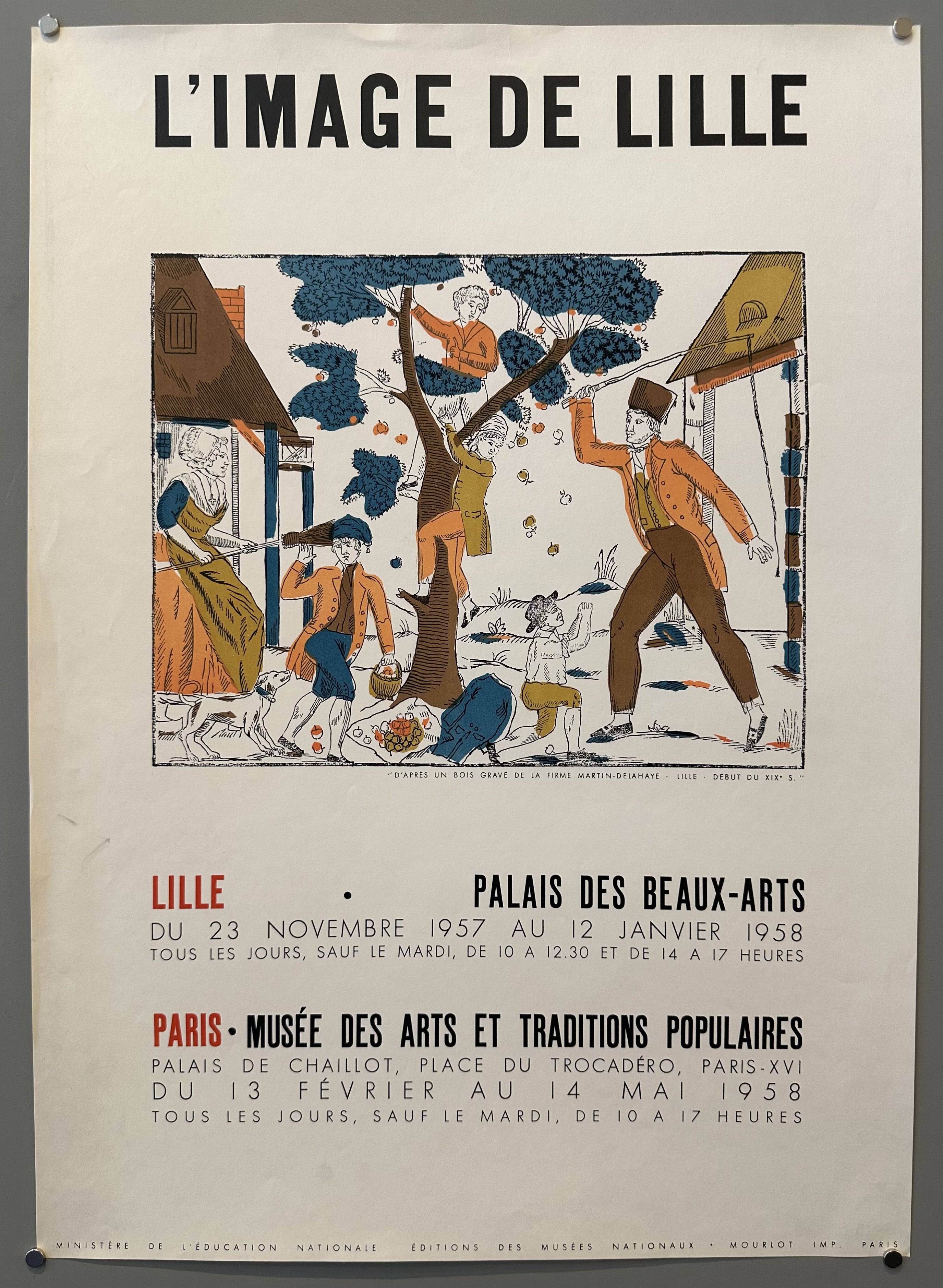 Musée des Arts et Traditions Populaires, Palais de Chaillot, Place du Trocadéro, Paris-XVI, from February 13 to May 14, 1958. Open daily except Tuesdays, from 10:00 to 17:00.