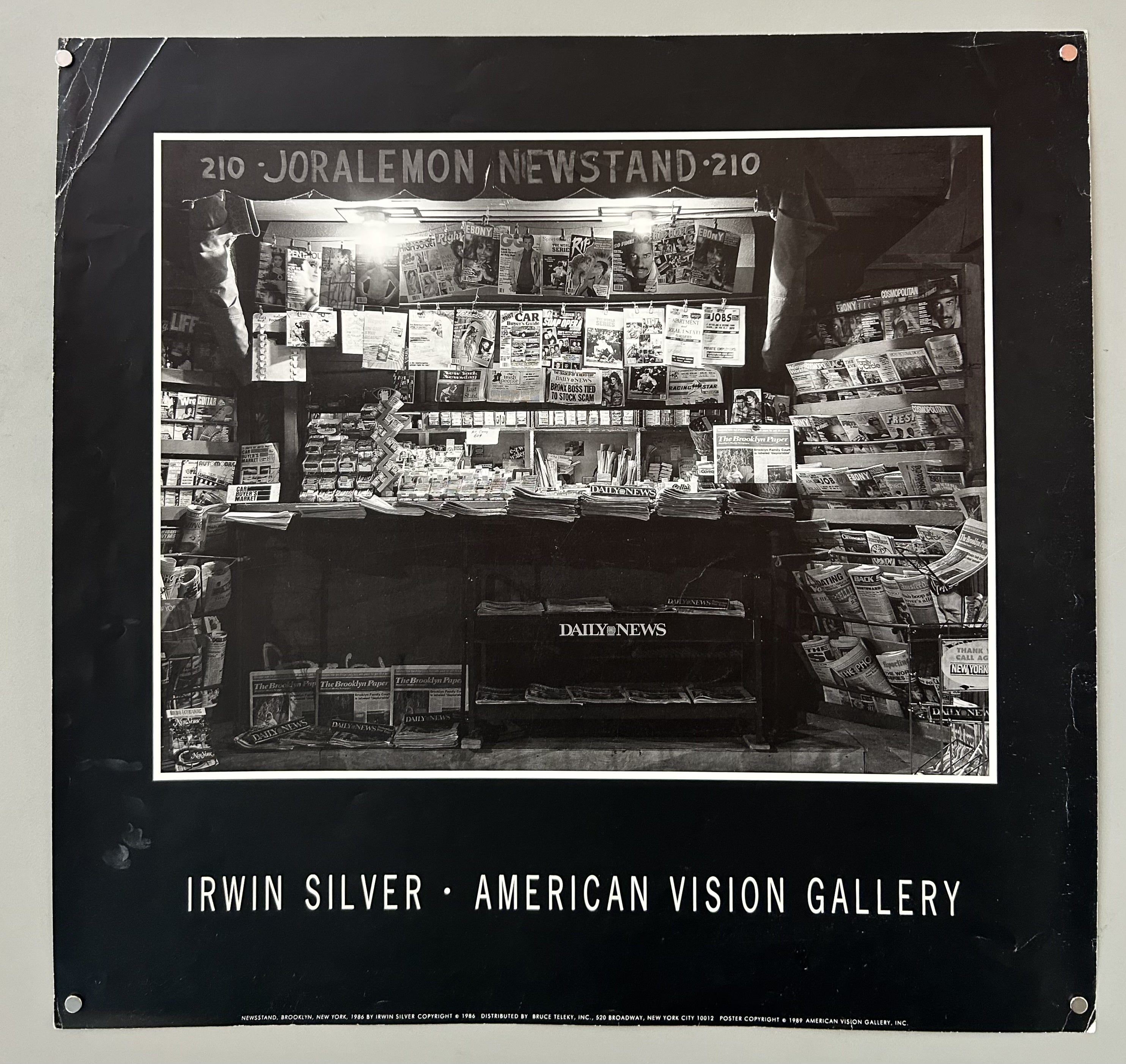 Irwin Silver Newsstand Poster
