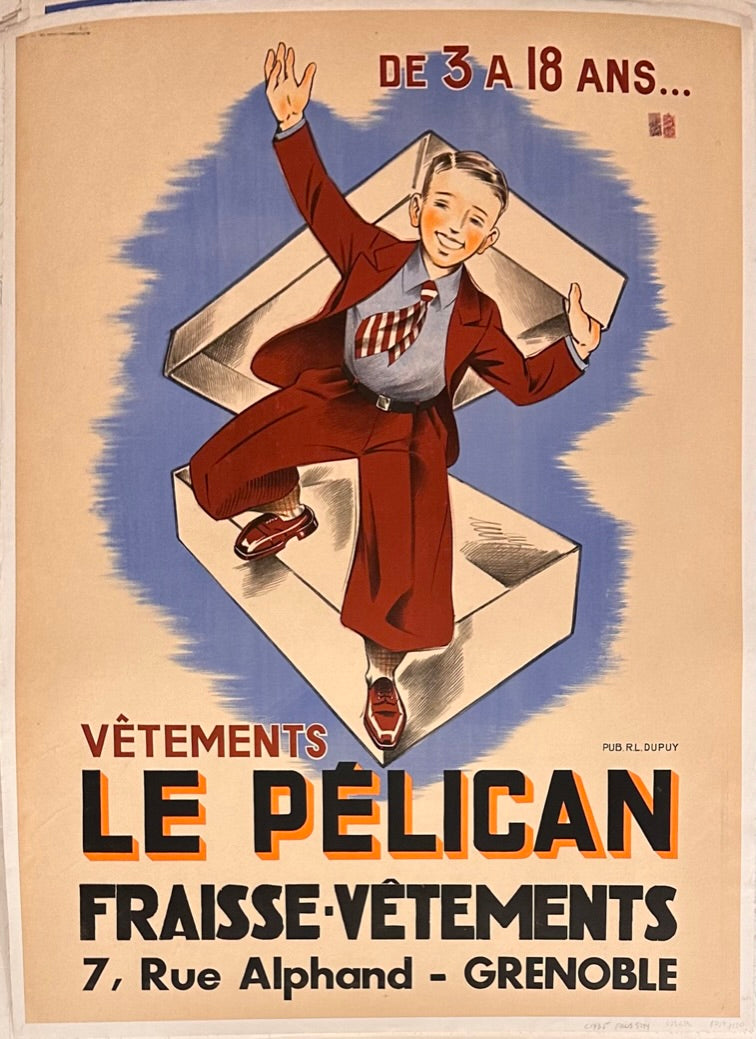 Le Pélican Fraisse Vétements poster ✓