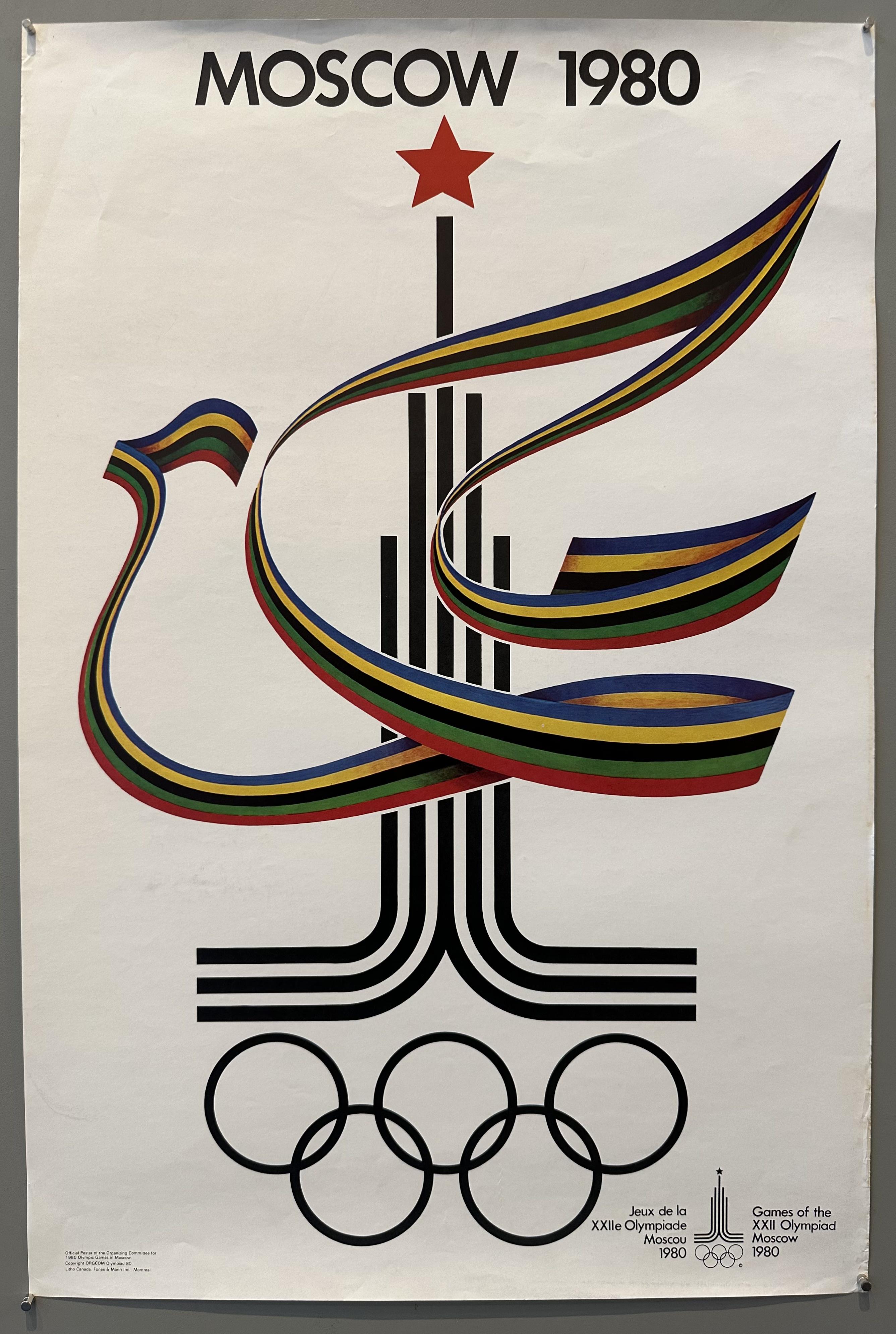 Moscow 1980 Dove Logo Poster